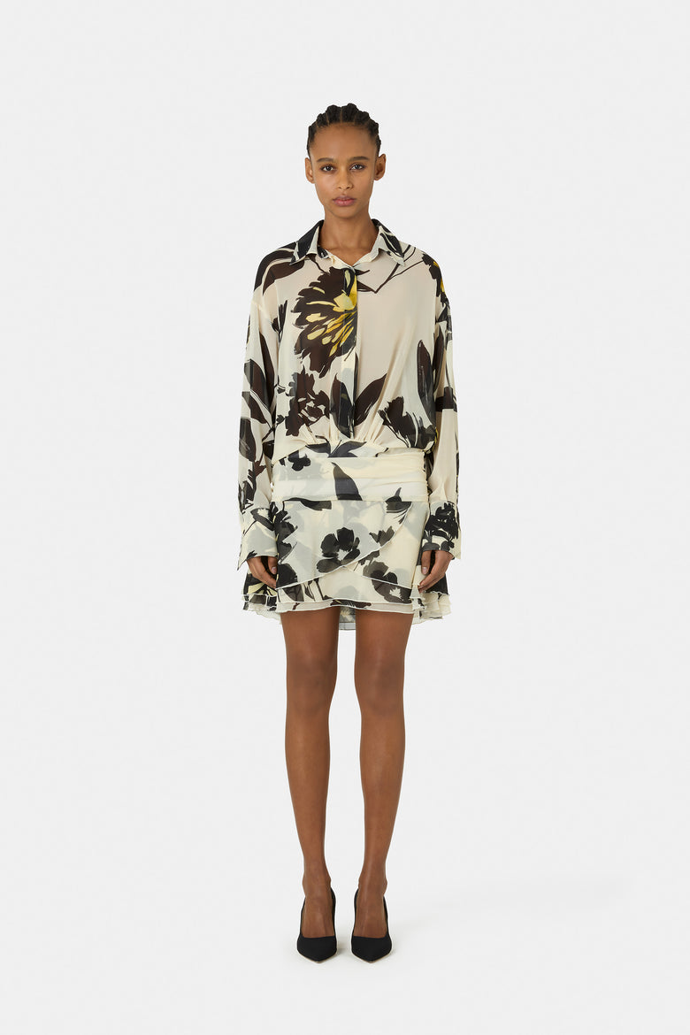 Esdra Printed Georgette Dress   1