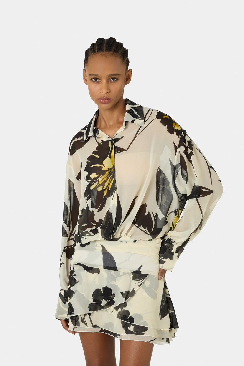 Esdra Printed Georgette Dress   5