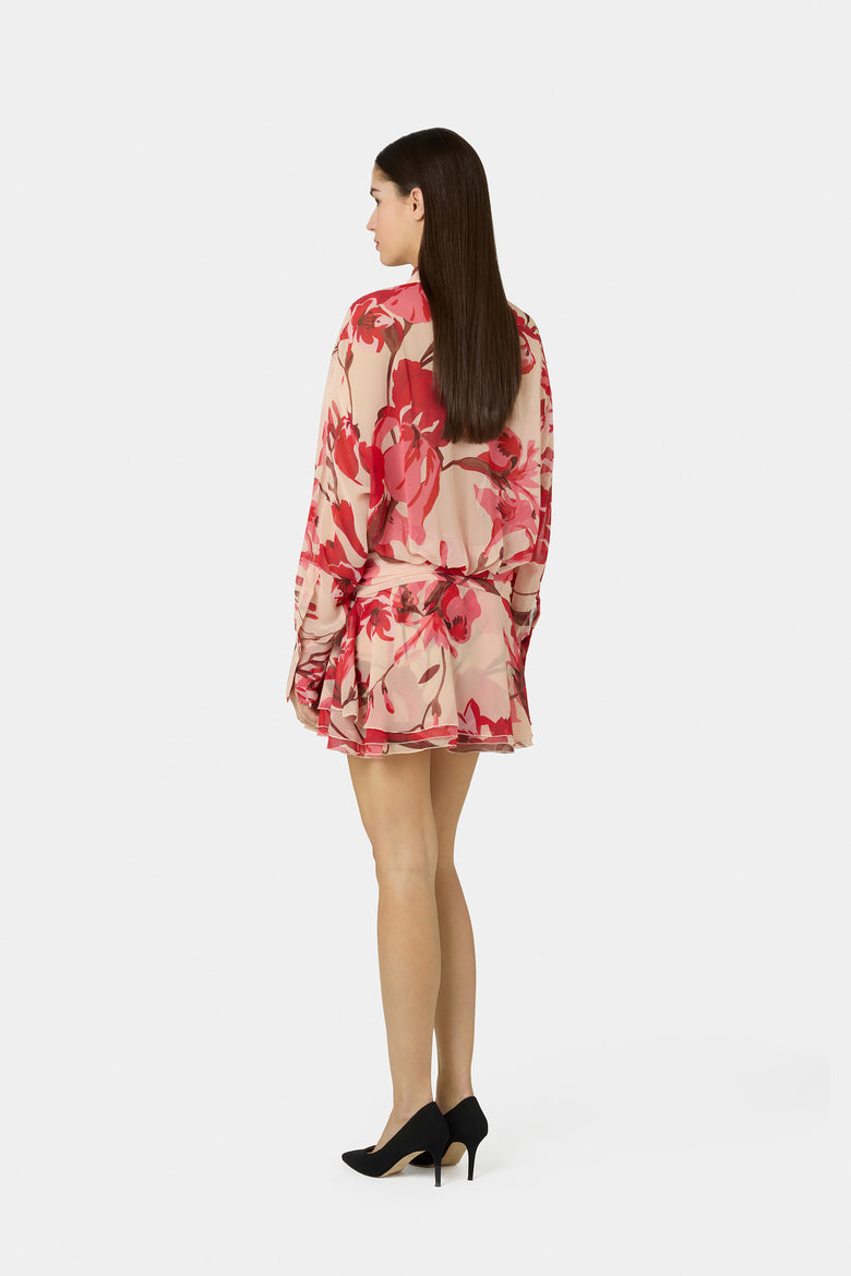 Esdra Printed Georgette Dress   4