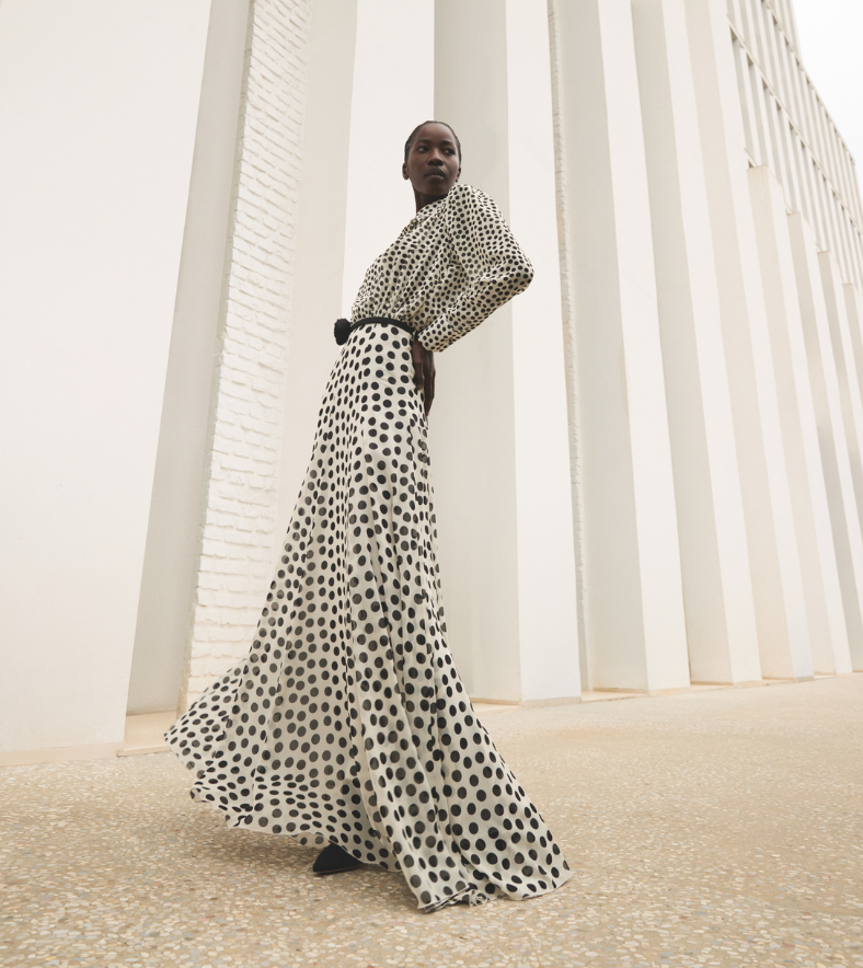Liyan Georgette Printed Long Dress | Chiara Boni La Petite Robe® Liyan Georgette Printed Long Dress | Chiara Boni La Petite Robe®