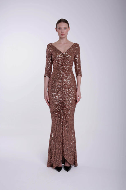 AKINARI SEQUINED GOWN