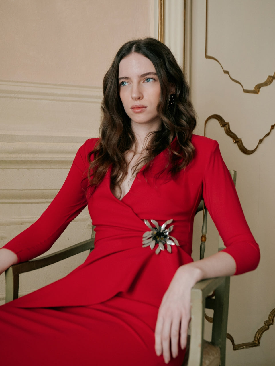 red chiara boni dress Bahir Dress