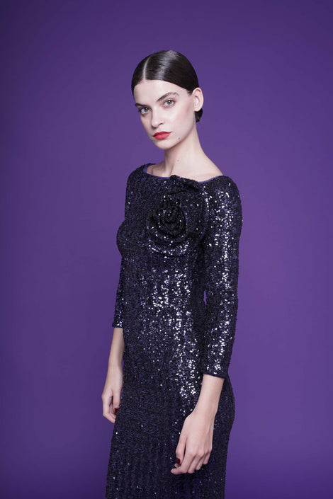 NYOKO SEQUINED GOWN