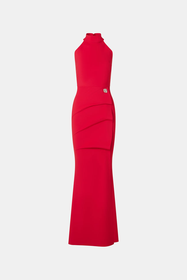 abbey clancy lipsy red dress Abbey Clancy x Lipsy Dark Red Glitter Cowl Neck
