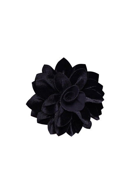 VELVET FLOWER BROOCH