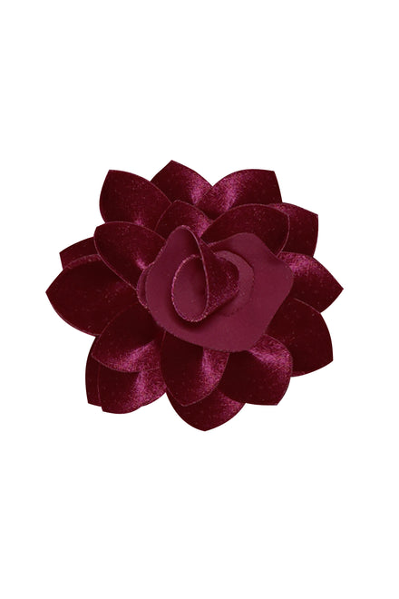 VELVET FLOWER BROOCH