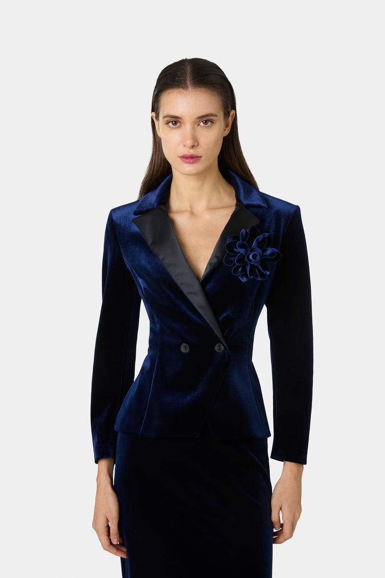 Velvet Flower Brooch   1