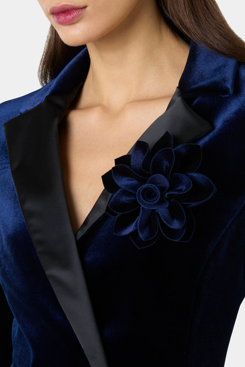 Velvet Flower Brooch   3