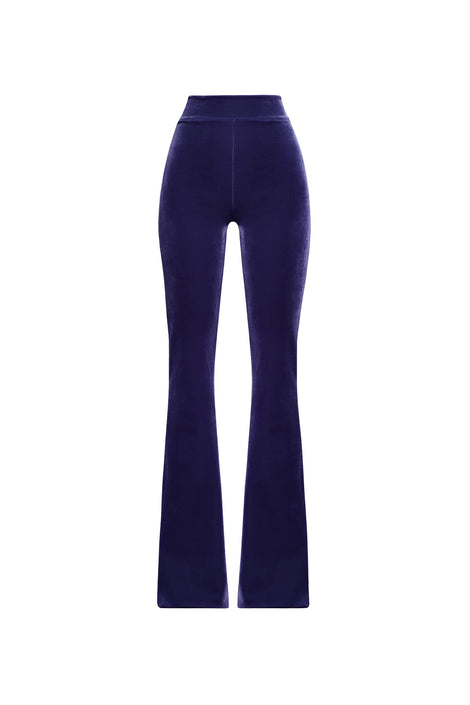 VENUSETTE HIGH WAISTED VELVET PANTS