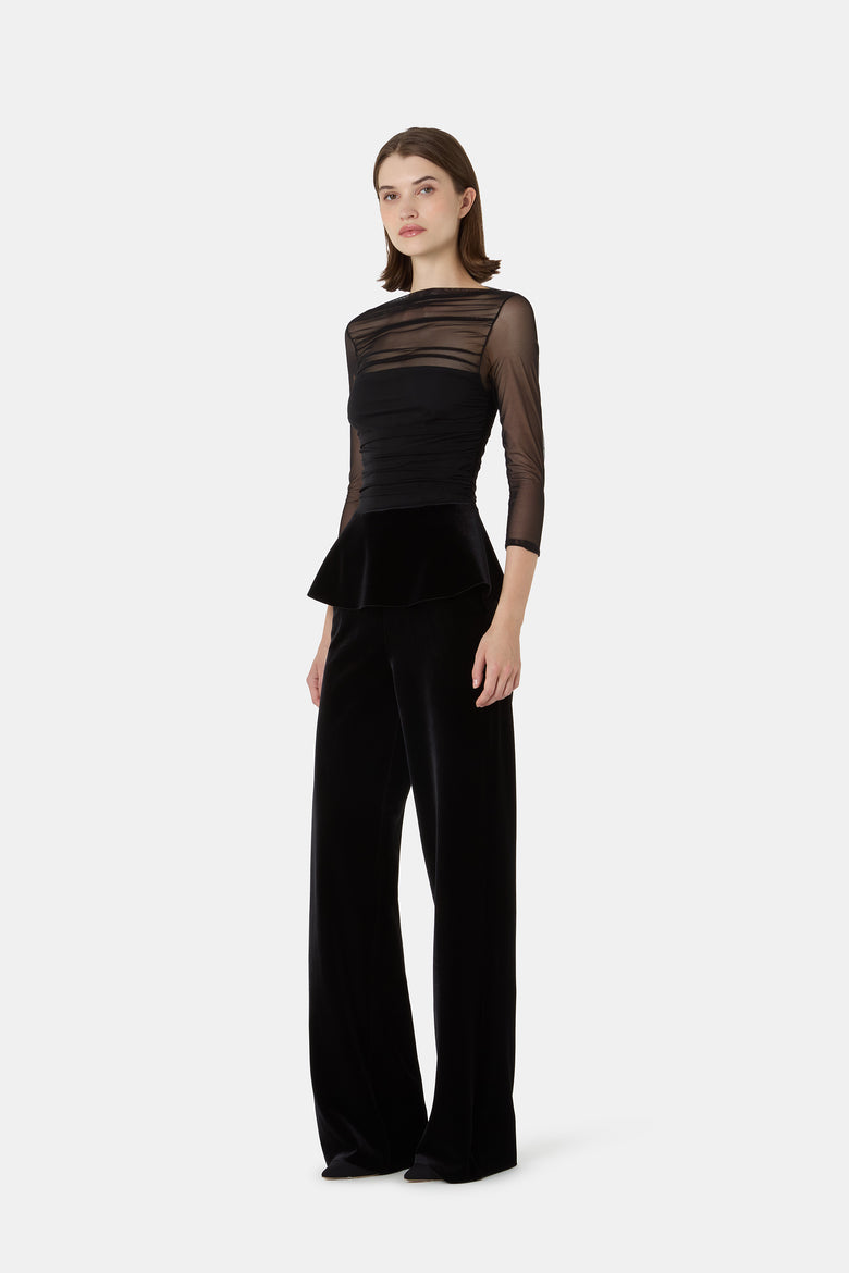 Mausi Velvet And Tulle Top   3