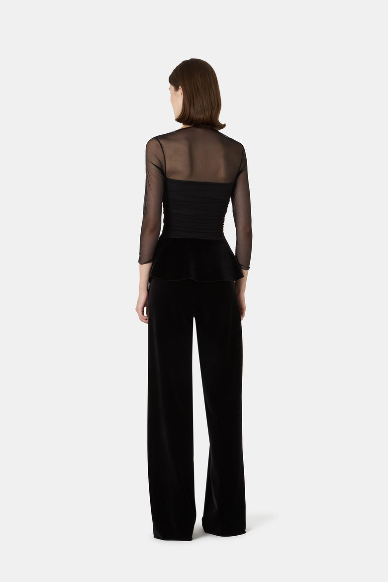 Mausi Velvet And Tulle Top   4