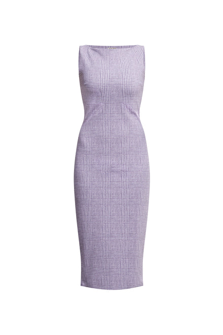 elegant lilac sheath dress